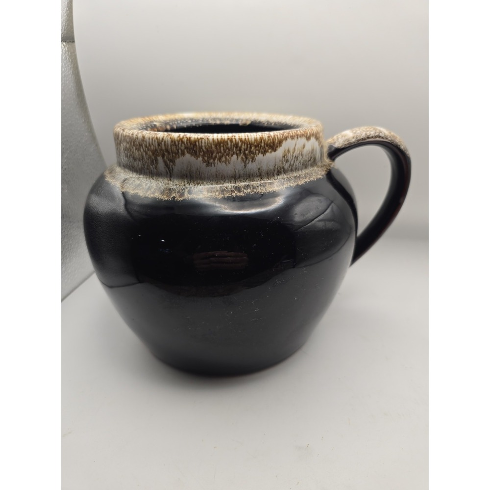 Stoneware Brown Drip Pfaltzgraff Bean Pot 6" Tall No Lid